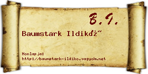 Baumstark Ildikó névjegykártya