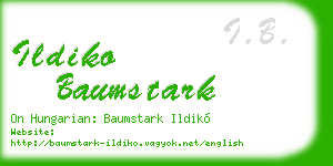 ildiko baumstark business card