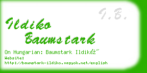 ildiko baumstark business card